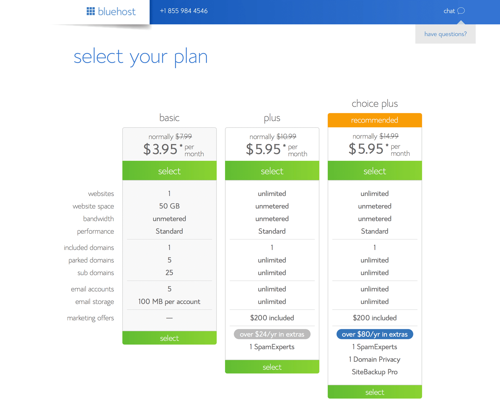 How to Start a Blog to Make Money in 2020 2 Choose web hosting plan
