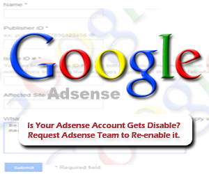 Google adsense re enable