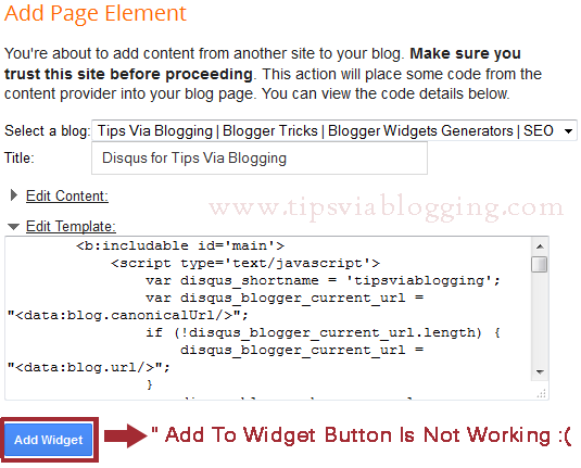 Install disqus manually to blogger