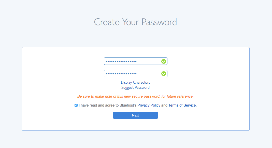 How to Start a Blog to Make Money in 2020 8 7 password step 2