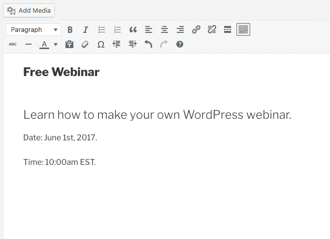 Creating a signup page