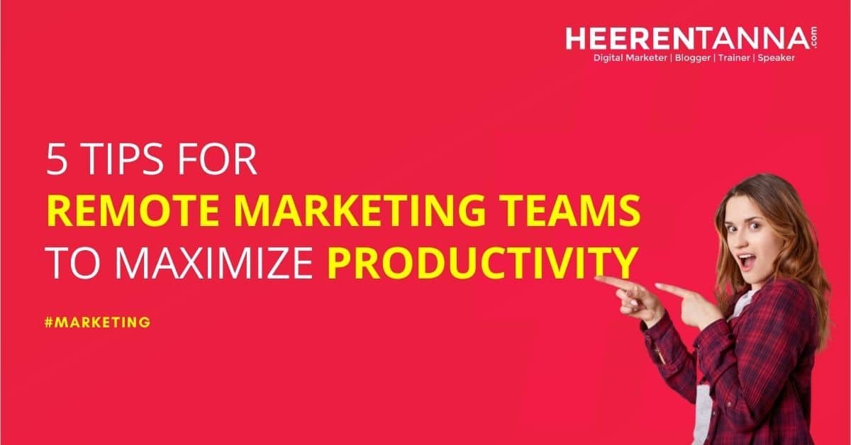 Remote Marketing Teams productivity