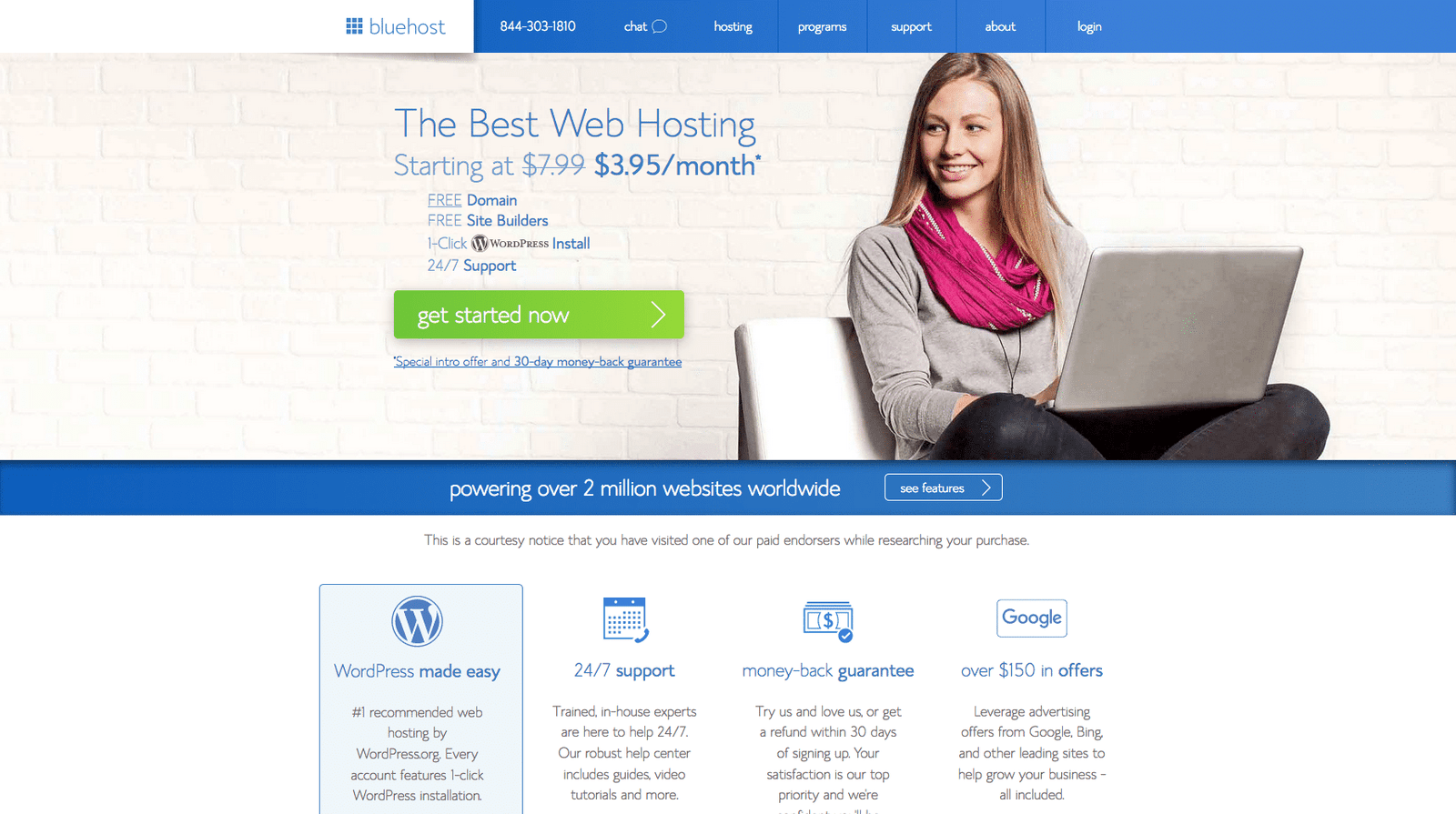 How to Start a Blog to Make Money in 2020 1 Bluehost home