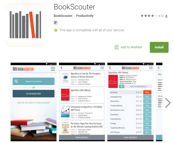 Bookscouter app