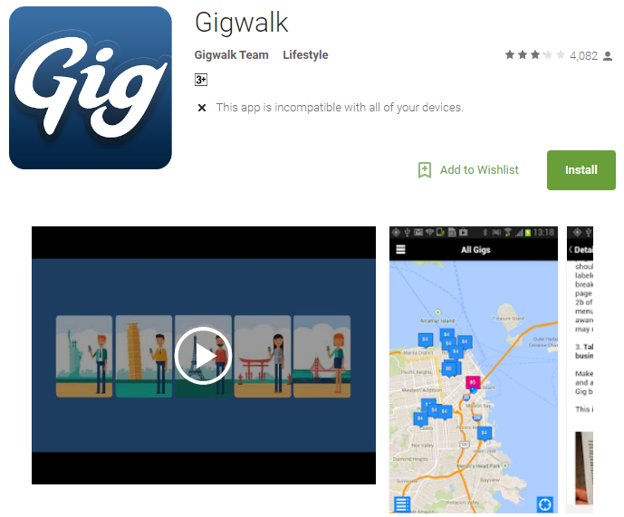 Gigwalk app