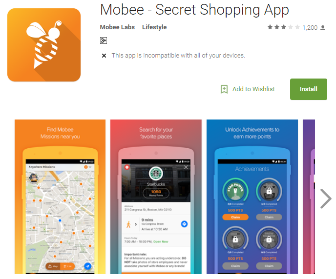 Mobee secret shopping app app