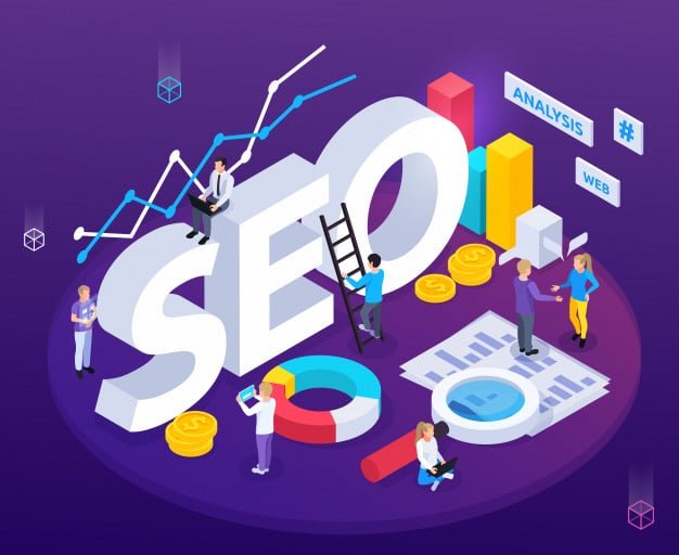 Effective E-commerce Digital Marketing Strategies for 2020 1 Seo analysis isometric composition with web optimization symbols 1284 32010